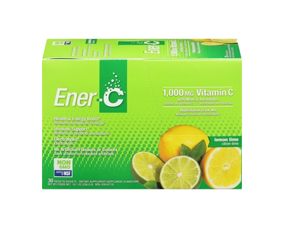 Ener C Préparation pour boisson Ener-C, citron et lime - 30.0 EA