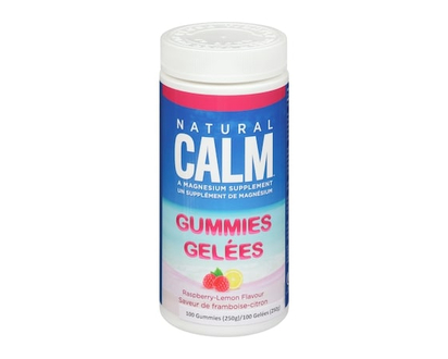 Natural Calm Magnesium Gummies Raspberry Lemon Flavour - 120.0 EA