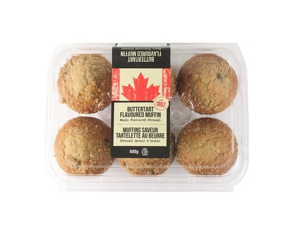 FGF Butter Tart Muffin, 6 Pack - 600.0 G