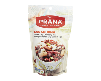 Prana Mélange de noix Annapurna, amande-goji-canneberge - 150.0 G