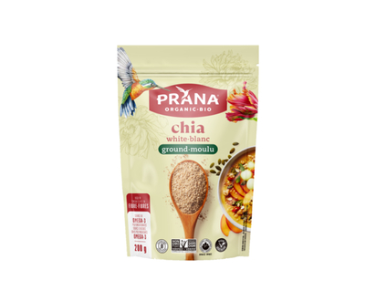 Prana Graines de Chia biologiques blanches moulues - 200.0 G