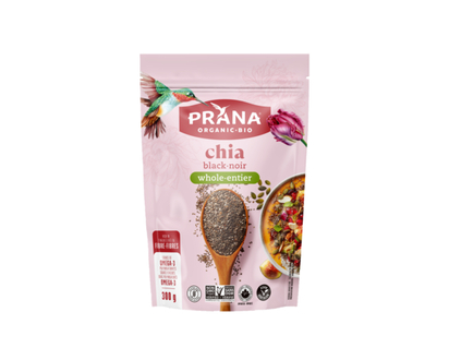 Prana Organic Whole Black Chia Seeds - 300.0 G