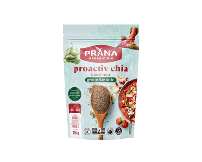 Prana Ground Black Chia + Probiotics - 200.0 G