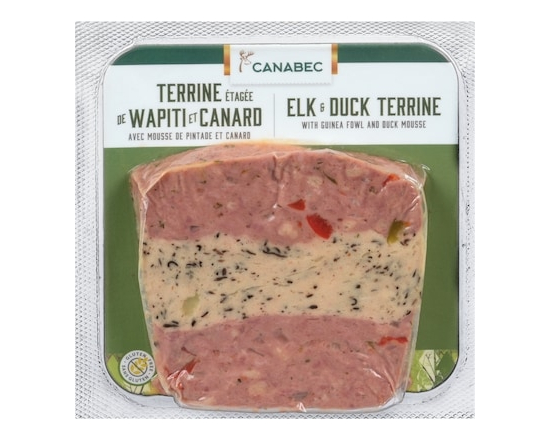 Gibiers Canabec Terrine Étagée De Wapiti Et Canard Terrine Étagée De Wapiti Et Canard - 85.0 G