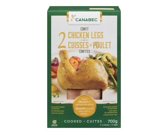 Gibiers Canabec Cuisses de poulet confites - 700.0 G