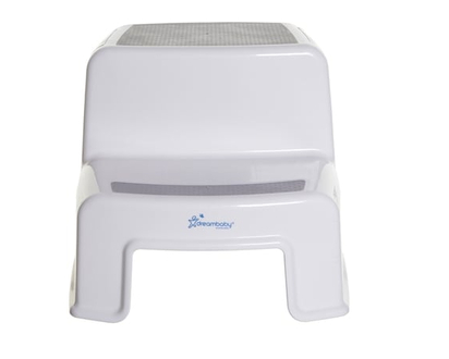 Dreambaby 2-Up Step Stool - Grey & White - 1.0 EA