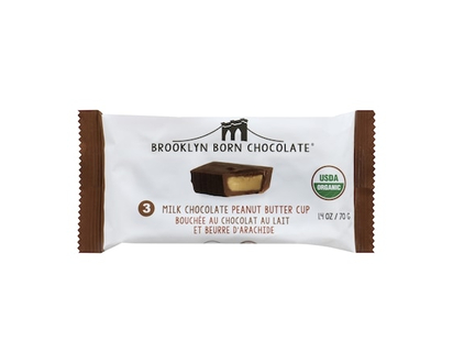 Brooklyn Born Chocolate 3 Milk Chocolate Peanut Butter Cup - 39.68 G