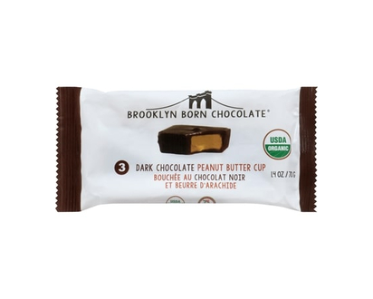Brooklyn Born Chocolate 3 Dark Chocolate Peanut Butter Cup - 39.68 G