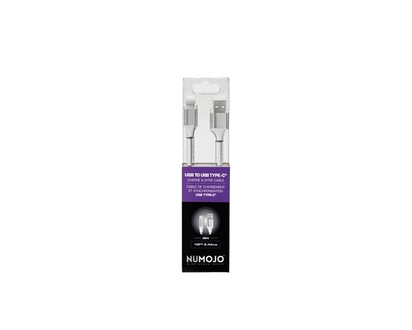 Type-C Cable, White, 10 Ft - 1.0 EA