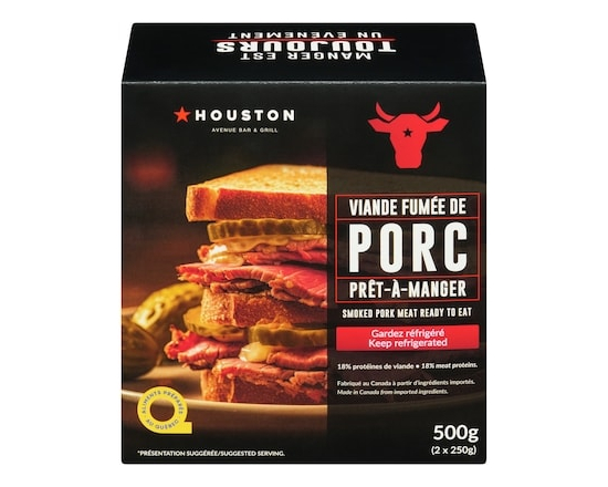Houston Avenue Bar & Grill Viande fumée porc - 250.0 G