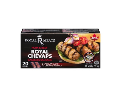 Royal Meats Royal Chevaps Pork & Beef Caseless Sausage - 1.0 KG