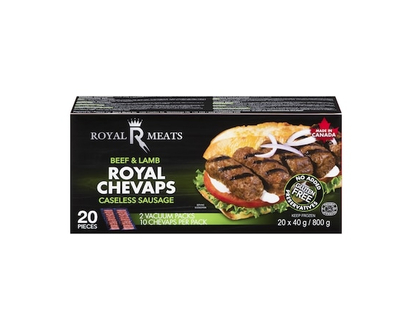 Royal Meats Royal Chevaps Beef & Lamb Caseless Sausage - 800.0 G