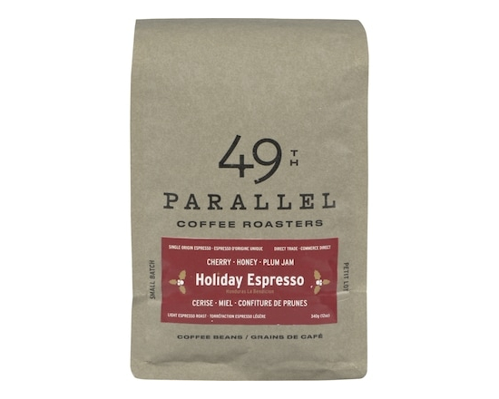 49th Parallel Coffee Beans Holiday Espresso Light Espresso Roast - 340.0 G