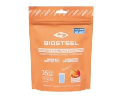 Biosteel Natural Health Product Hydration Mix Powder Peach Mango Sugar Free 16S - 112.0 G