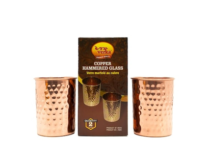 Copper Hammered Glass - 1.0 EA