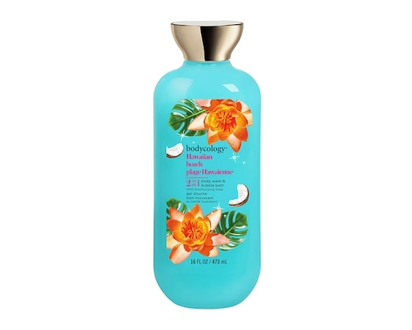 Bodycology Hawaiian Beach 2-in-1 Body Wash and Bubble Bath - 473 ML