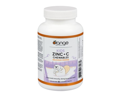 Orange Naturals Kids Delicious Orange Zinc + C Chewable - 90.0 EA