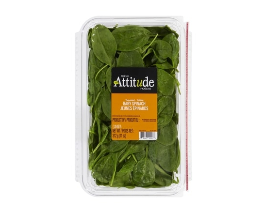Attitude Fraîche Jeunes épinards prélavés - 312.0 G