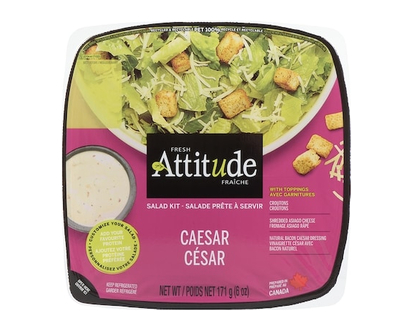Fresh Attitude Salad Kit Caesar With Toppings - 171.0 G