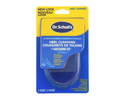 Dr Scholls Comfort Heel Cushions With Massaging Gel Advanced Men Sizes 8-13 - 1.0 EA