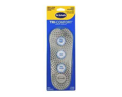 Dr. Scholl's Semelles Dr Scholl’s Tri-confort, pour hommes pointure 8-14 - 1 CHA