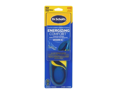 Dr Scholls Comfort & Energy Energizing Comfort Massaging Gel Insoles Advanced Women 6-10 - 1.0 EA