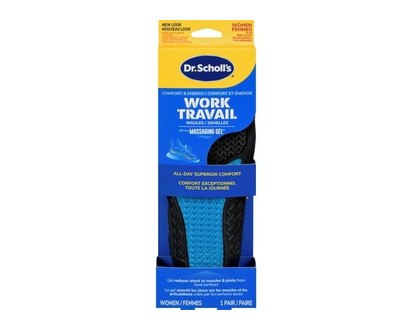 Dr Scholls Comfort & Energy Massaging Gel Insoles Work Advanced Women 6-10 - 1.0 EA