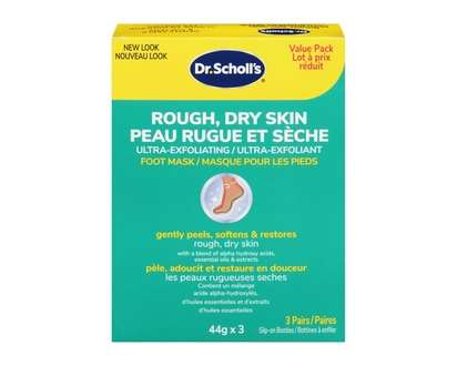 Dr. Scholl's Masque pour les pieds ultra-exfoliant Dr. Scholl’s®, paquet de 3 - 3 CHA