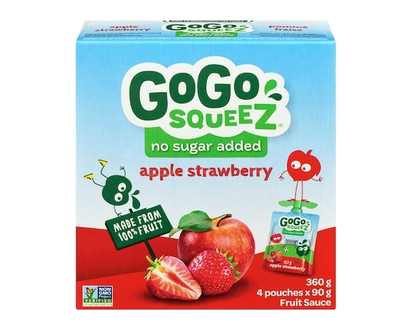 GoGo squeez Squeeze, Apple Strawberry - 90.0 G