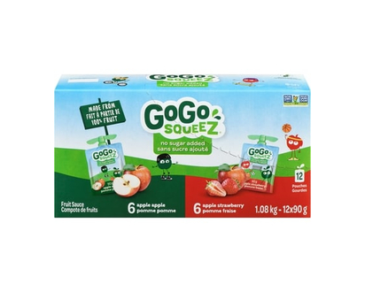 GoGo Squeez Sachets, pommes et fraises - 90.0 G