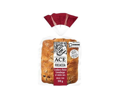 ACE Cranberry Focaccia - 510.0 G