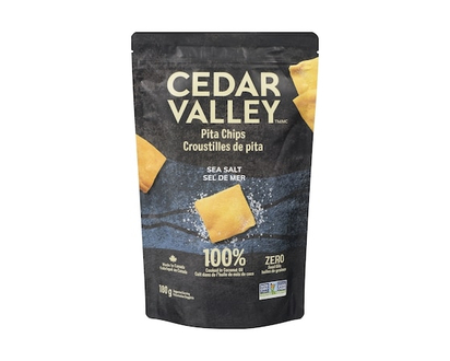 Cedar Valley Croustilles de pita sel de mer - 180.0 G