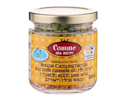 Rustic Split Pea & Brown Rice Soup - 200.0 G