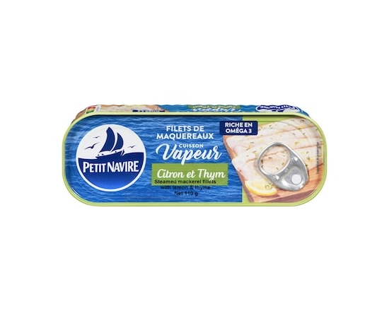 Citron Et Thym Filets De Maquereaux Cuisson Vapeur - 110.0 G
