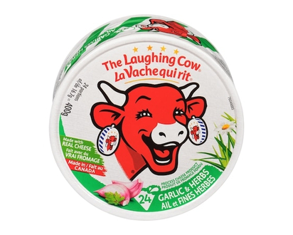 The Laughing Cow Garlic & Herbs Process Cheese Product 24 Portions Of 16.7 G (400 G) - 400.0 G