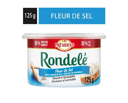 President Rondelà© Fleur De Sel Spreadable Cheese - 125.0 G