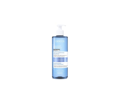 Vichy Shampooing Minéral Doux Dercos, Tous types de cheveux - 400 ML