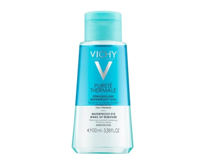 Vichy Purete Thermale Biphase Waterproof Eye Makeup Remover, Dermatologist & Ophtalmologist tested, No Parabens, Hypoallergenic, Tested on Sensitive S