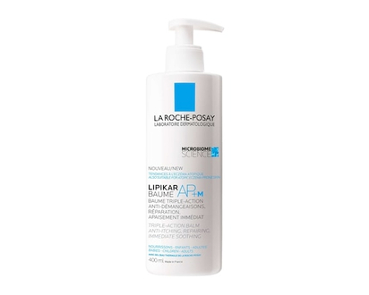 La Roche-Posay Lipikar Baume AP+M Triple-Action Body Lotion Balm, Anti-Itching, Soothing & Anti-Relapse for Eczema-Prone & Dry Skin, 400mL - 400 ML