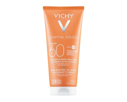 Vichy Capital Soleil Bare Skin Face & Body Sunscreen Lotion SPF 60 - 200 ML