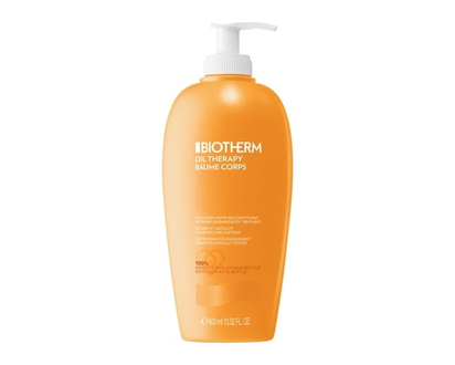 Biotherm Oil Therapy Body Balm with Apricot Oil, Life Plankton and Antioxydant Vitamin E, for 24h Nourished, Supple, and Soft Skin - 400 ML