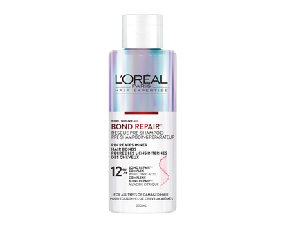 L'Oreal Paris Hair Expertise Bond Repair Rescue Pre-shampoo Treatment, Repairs All Types of Damaged Hair, with Citric Acid Complex - 200.0 ML