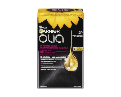 Garnier Olia Permanent Hair Dye No Ammonia and Oil Powered, 1 pack Black Platinum - 1.0 EA