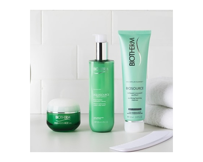 Biotherm Biosource Purifying Foaming Cleanser for Normal To Combination skin with Zinc, for Hydration and removing impurities - 150 ML