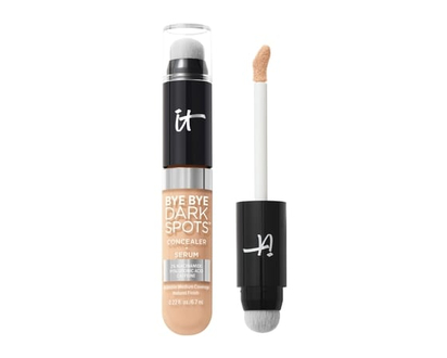 It Cosmetics Bye Bye Dark Spots Cache-Cernes + Sérum avec 2% de niacinamide COUVRANCE NATURELLE INSTANTANÉE + ESTOMPE CLINIQUEMENT LES TACHES BRUNES*