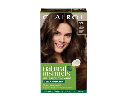 Clairol Natural Instincts 5G Medium Golden Brown, Ammonia Free Demi-Permanent Hair Color, Vegan Hair Dye - 1.0 EA
