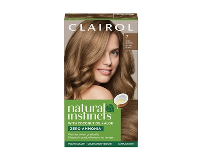 Clairol Natural Instincts 7 Dark Blonde, Ammonia Free Demi-Permanent Hair Color, Vegan Hair Dye - 1.0 EA