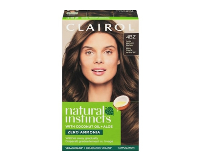 Clairol Natural Instincts 4BZ Dark Bronze Brown, Ammonia Free Demi-Permanent Hair Color, Vegan Hair Dye - 1.0 EA