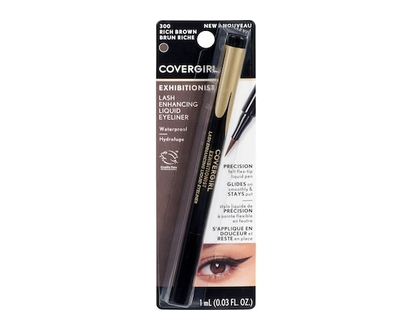 Cover Girl Exhibitionist Lash Enhancing Liquid Eyeliner 300 Rich Brown - 1.0 ML