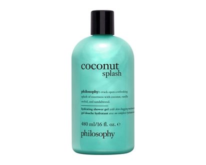 Philosophy coconut splash shampoo, shower gel & bubble bath for women, cleanses, conditions, softens skin & hair - 480 ML